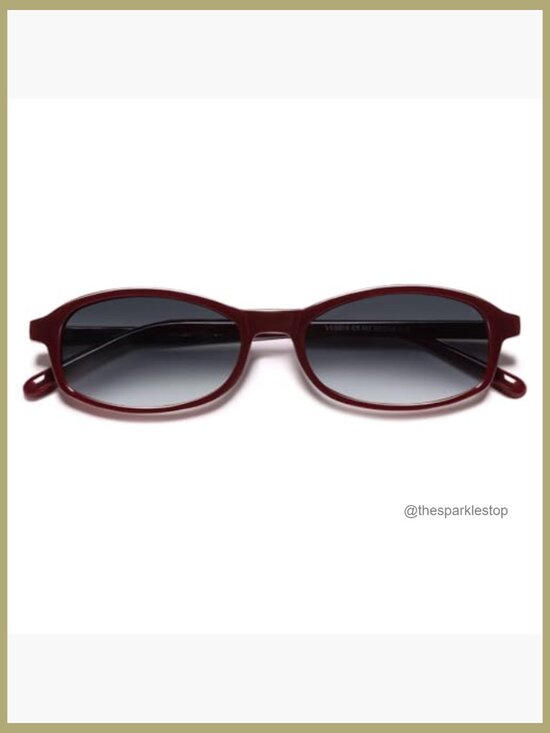 Retro Polarized Rectangular Sunglasses - Small Square Frame Vintage Narrow Thin